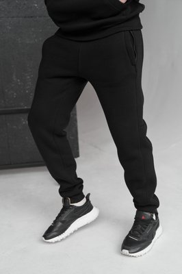 Штани на флісі чоловічі 2099 колір чорний 20990146 фото